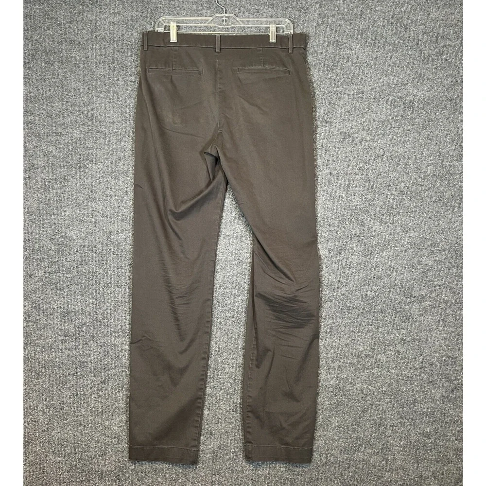 Banana Republic Pants Mens 33x34 Gray Chino Slim Fit Comfort‎ Casual Straight